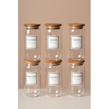 Spice Jar Set (6 Pieces) 8681149237124 Transparent