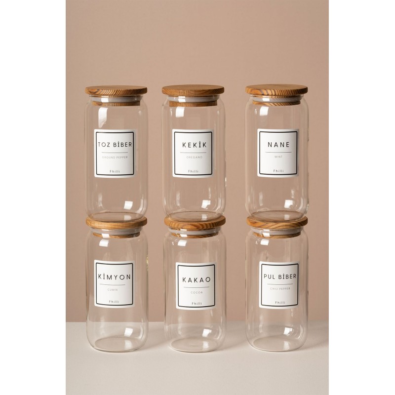 Spice Jar Set (6 Pieces) 8681149237124 Transparent