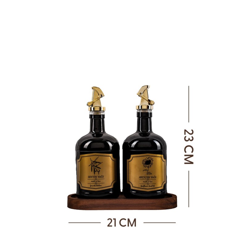 Oil Dispenser Set (3 Pieces) F10000036 Black