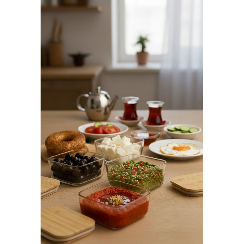 Storage Box Set (8 Pieces) F10000181 Transparent