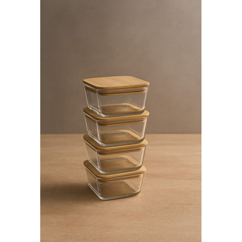 Storage Box Set (8 Pieces) F10000181 Transparent