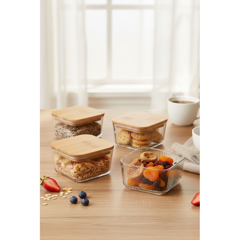 Storage Box Set (8 Pieces) F10000182 Transparent