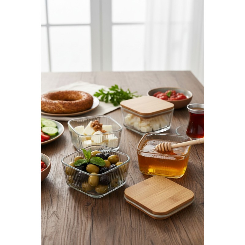 Storage Box Set (8 Pieces) F10000182 Transparent