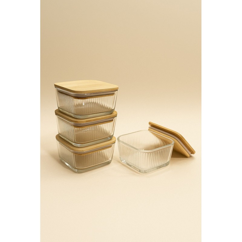 Storage Box Set (8 Pieces) F10000182 Transparent