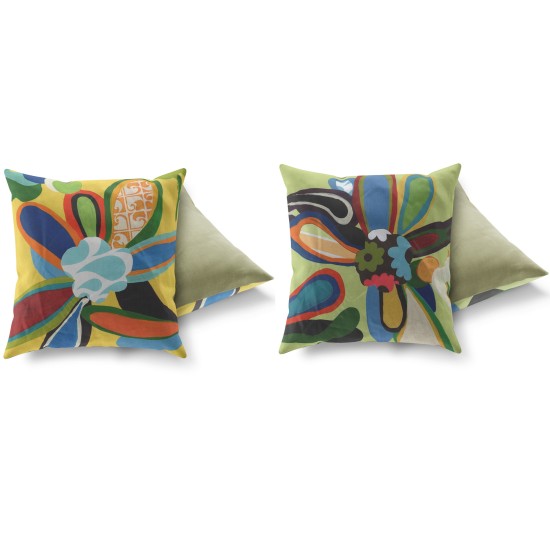 Cushion Set (2 Pieces) AB-4500-4501 Multicolor Aberto Design Cushion Set (2 Pieces) AB-4500-4501 Multicolor