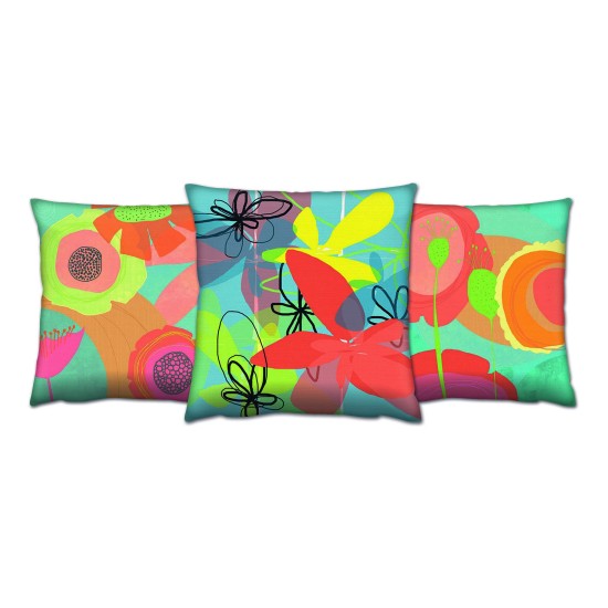 Cushion Set (3 Pieces) AC-4528-4509-4512 Multicolor Aberto Design Cushion Set (3 Pieces) AC-4528-4509-4512 Multicolor