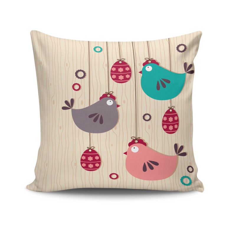 Aberto Design Cushion Cover NKRLNT-120 - No Filling Multicolor