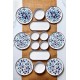 Hermia Breakfast Set (14 Pieces) MCH09211 Blue
White
