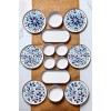 Hermia Breakfast Set (14 Pieces) MCH09211 Blue
White