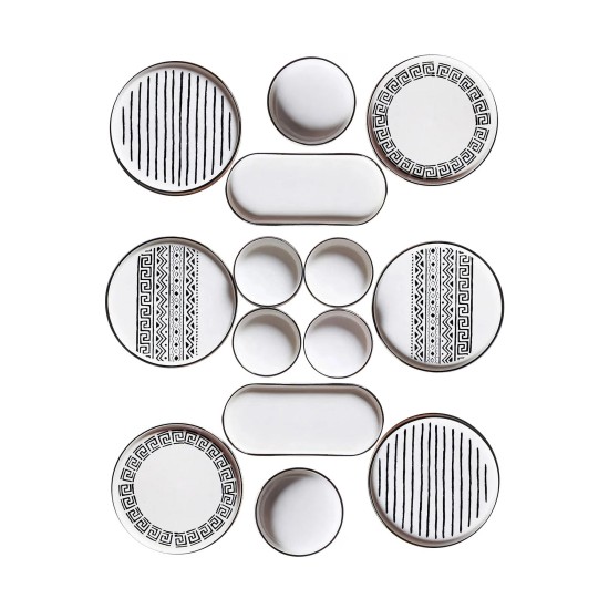 Breakfast Set (14 Pieces) MCH09905 Black
White Hermia Breakfast Set (14 Pieces) MCH09905 Black
White