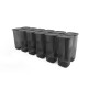 Hermia Storage Box Set (12 Pieces) BNMPOLYAS12-170 Grey