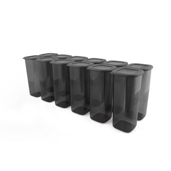 Storage Box Set (12 Pieces) BNMPOLYAS12-170 Grey