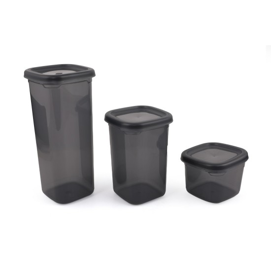 Hermia Storage Box Set (18 Pieces) BNMPOLYAS18-51217 Grey
