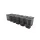 Hermia Storage Box Set (12 Pieces) BNMPOLYAS12-120 Grey