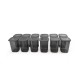 Hermia Storage Box Set (12 Pieces) BNMPOLYAS12-120 Grey