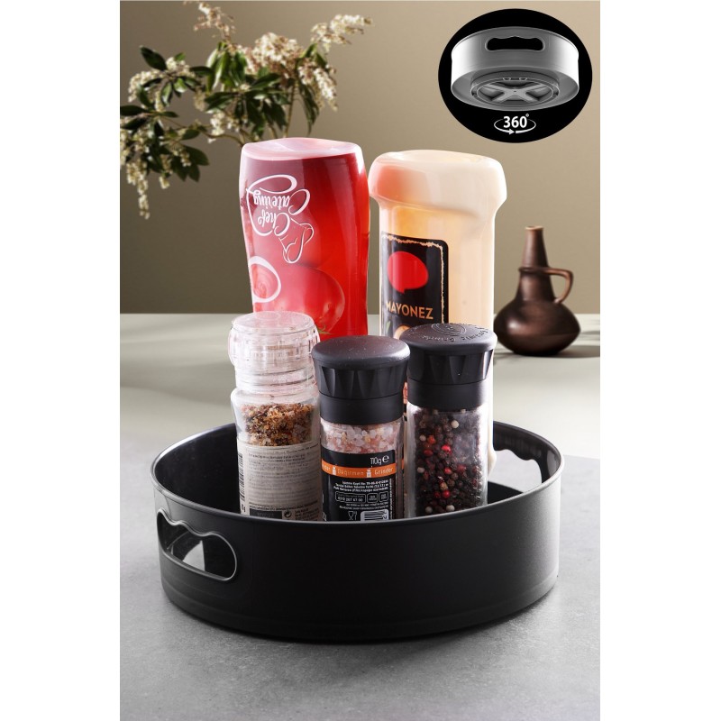 Hermia Tray donen - tepsi - Black Black