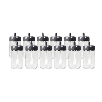 Spice Jar Set (12 Pieces) 12 - li - aydo - baharatlik Black