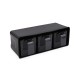 Spice Jar Set (4 Pieces) L-00677 Black
Silver