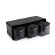 Spice Jar Set (4 Pieces) L-00677 Black
Silver