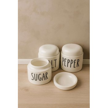 Spice Jar Set (3 Pieces) MCH0011269 White