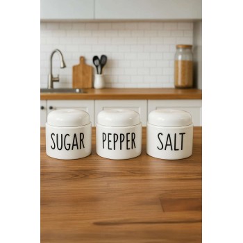 Spice Jar Set (3 Pieces) MCH0011269 White