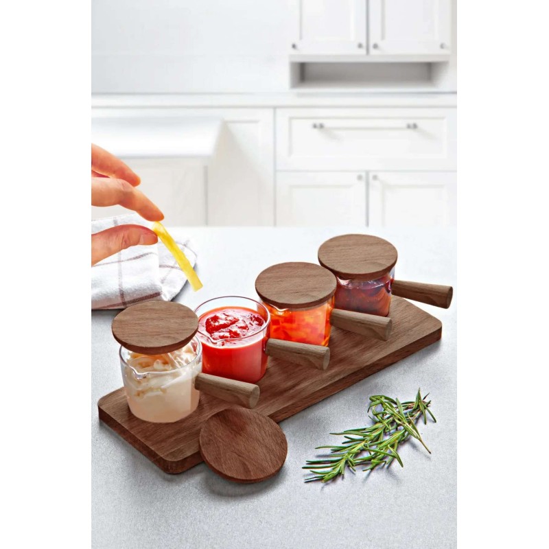 Sauce Bowl Set (4 Pieces) MCH11740 Brown