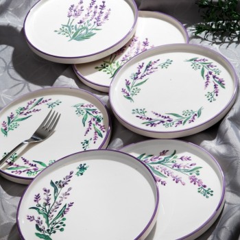 Dessert Plate Set (6 Pieces) Tokyo Lavanta Purple
Green
White