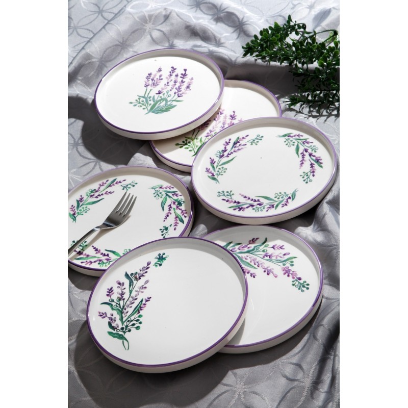 Hermia Dessert Plate Set (6 Pieces) Tokyo Lavanta Purple
Green
White