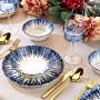 Dinner Set (12 Pieces) MCH-01-12-PRC Blue
White