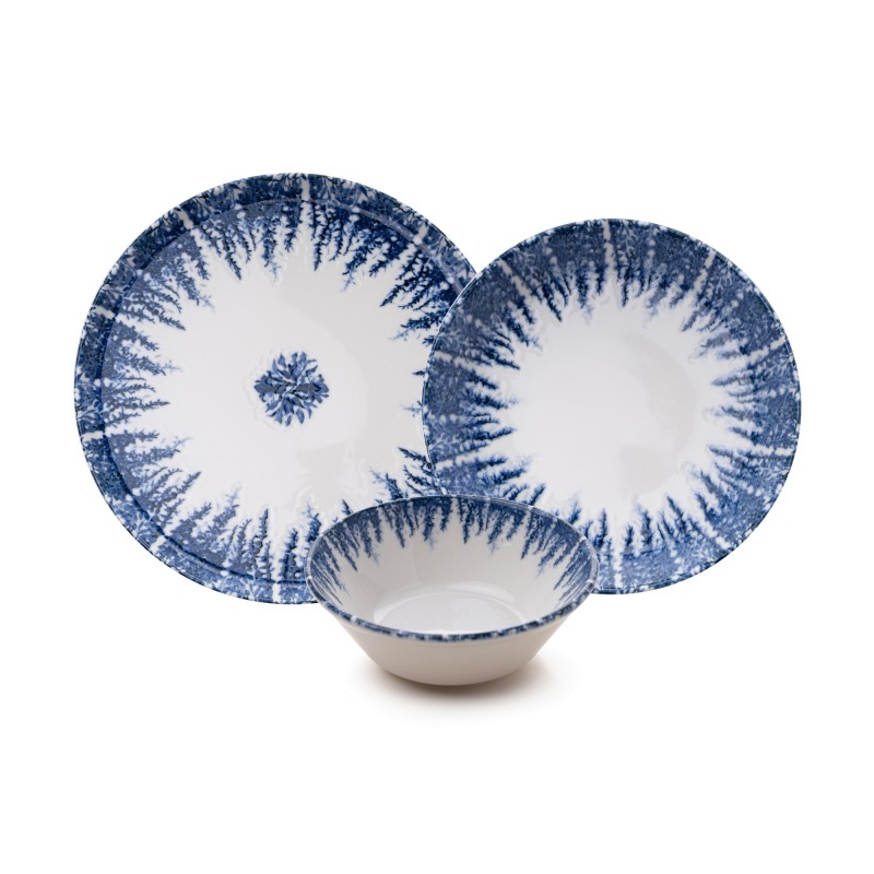 Dinner Set (12 Pieces) MCH-01-12-PRC Blue
White