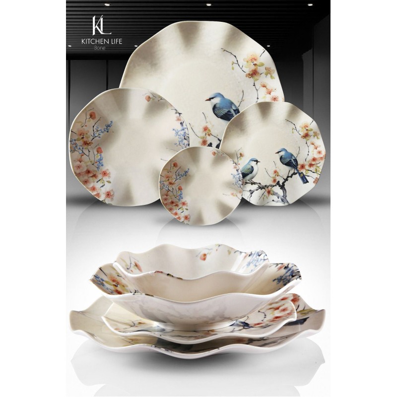 Dinner Set (24 Pieces) MCH10396 Multicolor