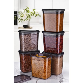 Storage Box Set (6 Pieces) BNMPEGYAR06-20 Anthracite