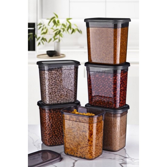 Hermia Storage Box Set (6 Pieces) BNMPEGYAR06-20 Anthracite