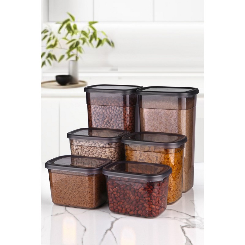 Storage Box Set (6 Pieces) BNMPEGYAR06-132032 Anthracite