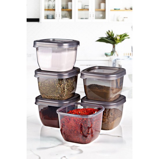 Hermia Storage Box Set (6 Pieces) BNMPEGYAS06-5 KAS Anthracite