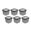 Hermia Storage Box Set (6 Pieces) BNMPEGYAS06-5 KAS Anthracite