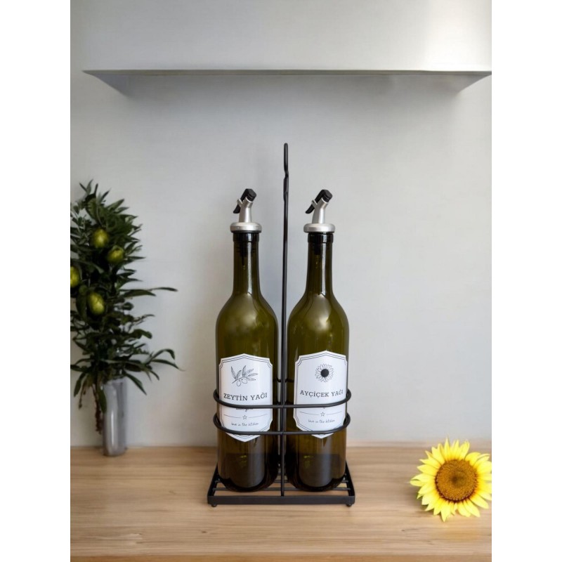 Oil Dispenser Set (3 Pieces) WK025-B Black