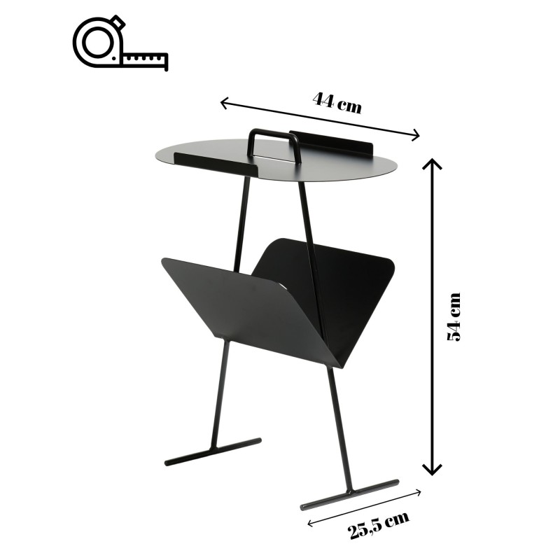 Side Table Goddy - Black Black