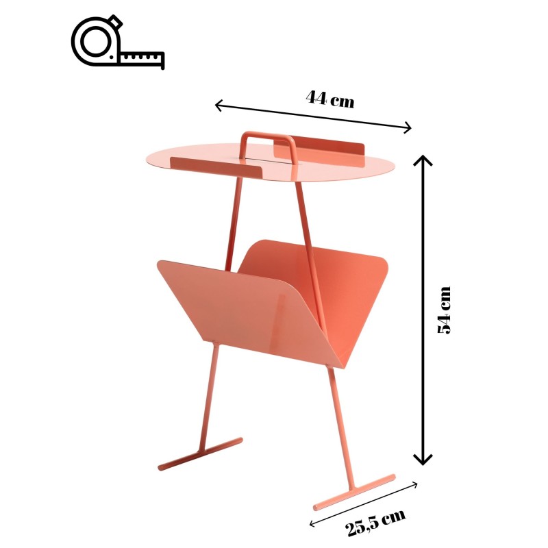 Side Table Goddy - Salmon Salmon