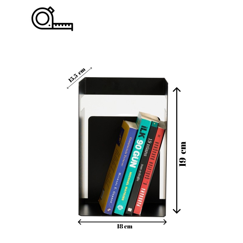 Bookend Cube - Black Black