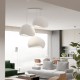 Chandelier Wabi Sabi Claylights - White White Chandelier Wabi Sabi Claylights - White White