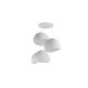 Chandelier Wabi Sabi Claylights - White White Chandelier Wabi Sabi Claylights - White White