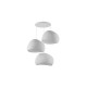 Chandelier Wabi Sabi Claylights - White White Chandelier Wabi Sabi Claylights - White White