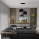 Chandelier Wabi Sabi Mossgreys - Black Black Chandelier Wabi Sabi Mossgreys - Black Black