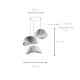Chandelier Wabi Sabi Stonefades - White White Chandelier Wabi Sabi Stonefades - White White