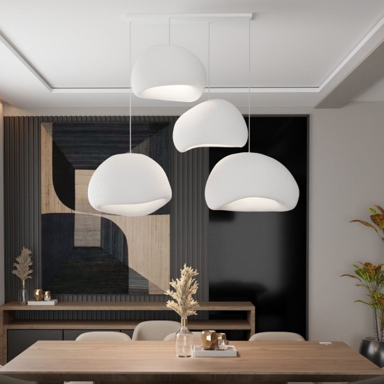 Chandelier Wabi Sabi Yugen Lights - White White Chandelier Wabi Sabi Yugen Lights - White White