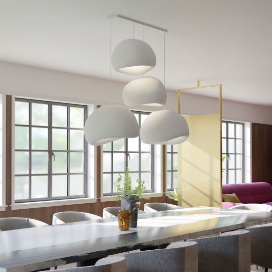 Chandelier Wabi Sabi Yugen Lights - White White Chandelier Wabi Sabi Yugen Lights - White White