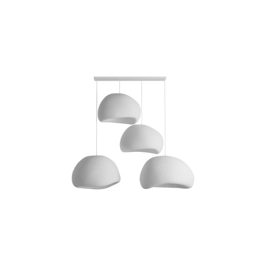 Chandelier Wabi Sabi Yugen Lights - White White Chandelier Wabi Sabi Yugen Lights - White White