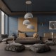 Chandelier Wabi Sabi Nami - Concrete Grey Concrete Grey Chandelier Wabi Sabi Nami - Concrete Grey Concrete Grey