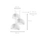 Chandelier Wabi Sabi Nami - Concrete Grey Concrete Grey Chandelier Wabi Sabi Nami - Concrete Grey Concrete Grey